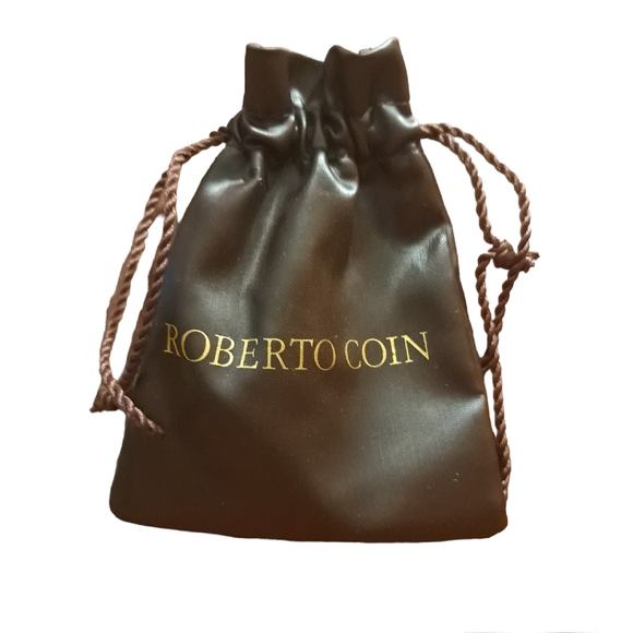 Roberto Coin 18k Yellow Gold Double Drop Diamond Necklace - Picture 6 of 6